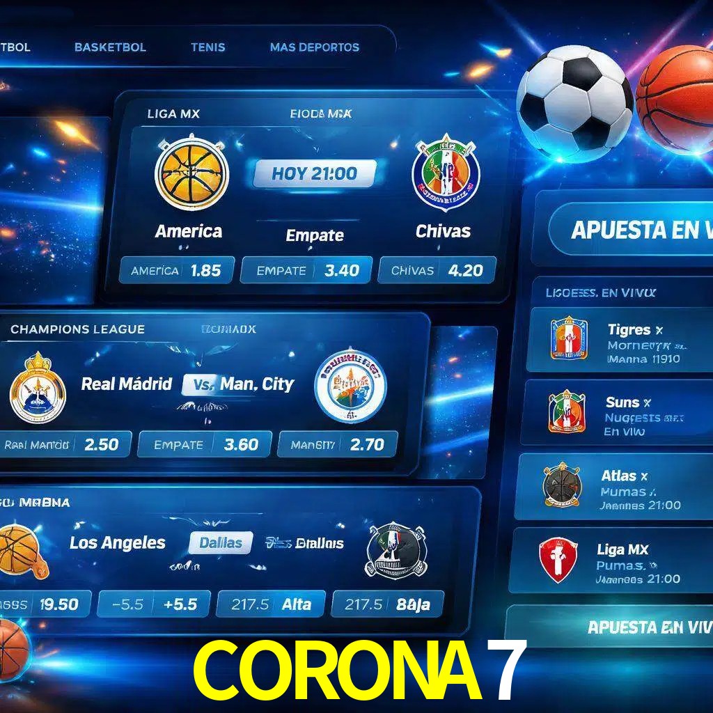 Mercados de apuestas deportivas CORONA7 para jugadores en México